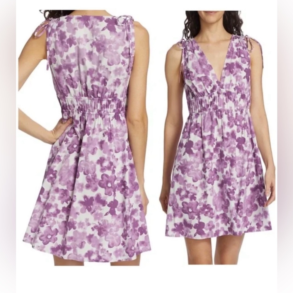 NWOT Rails Fay Mini Dress in Iris Watercolor Floral
